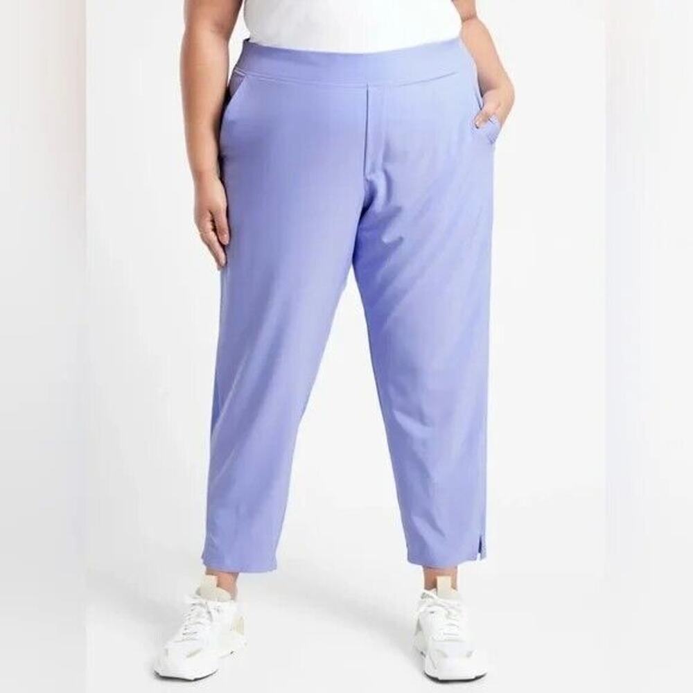 NEW Athleta Brooklyn Ankle Pant Victorian Periwinkle Purple Women's Plus Size 24